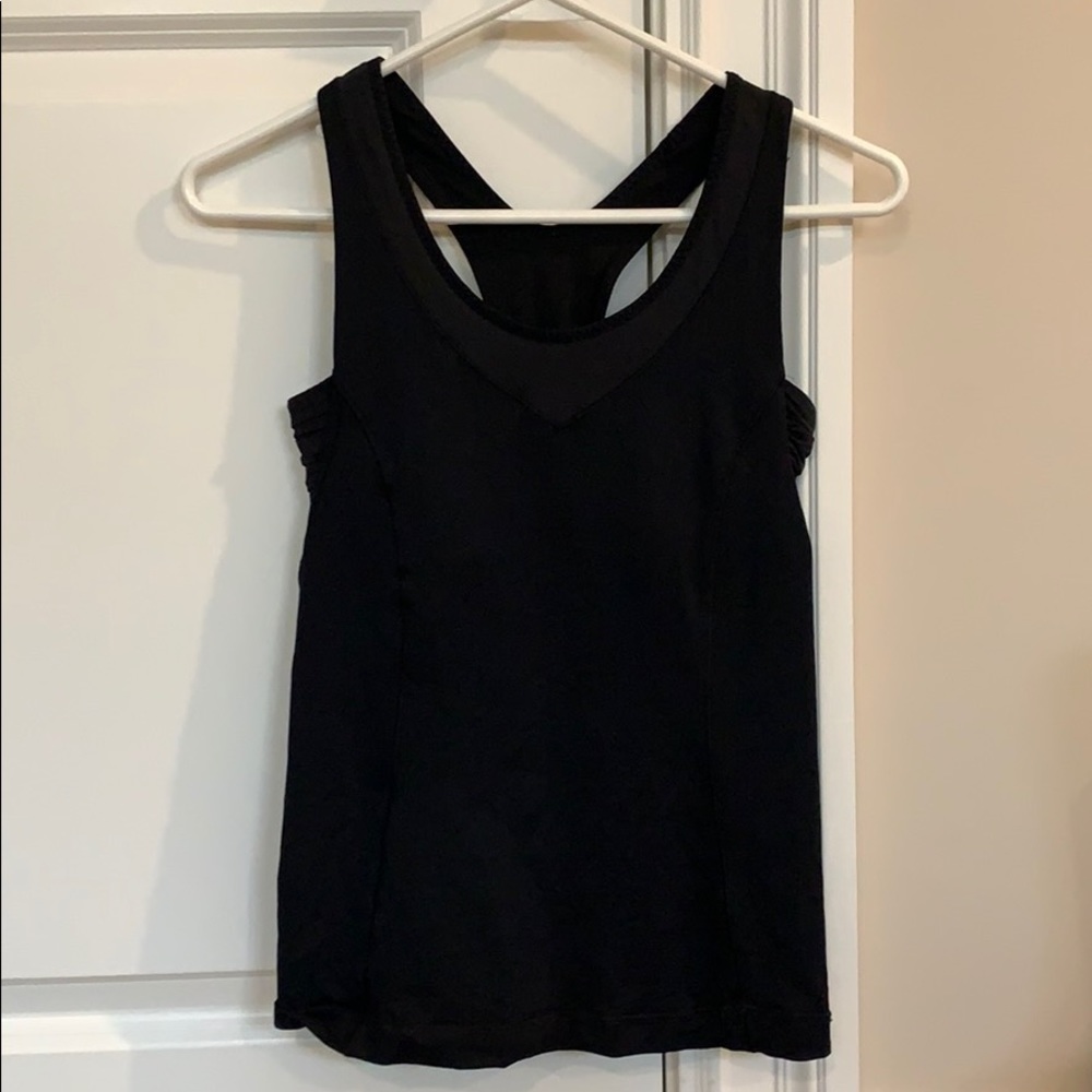 Lululemon Black Tank Top with open back